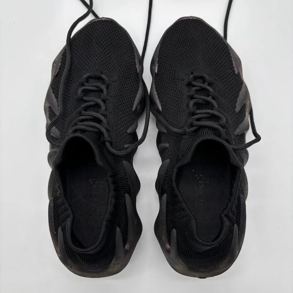 Adidas Yeezy‎ 450 Utility Black Iridescent Purple Claw Sole Sneakers Mens